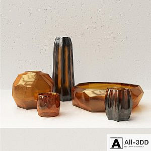 Set of vases Guaxs (vray GGX, corona PBR)