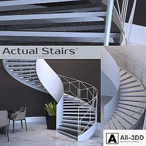 spiral staircase Actual Stairs