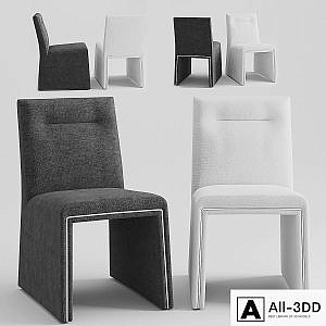 CB2 Silver Lining armless Dining Chair