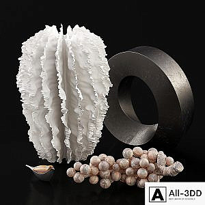 Set of decors and sculpures