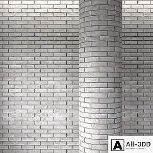 Brick white masonry