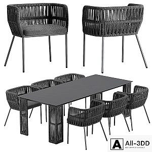 Talenti cliff dining set