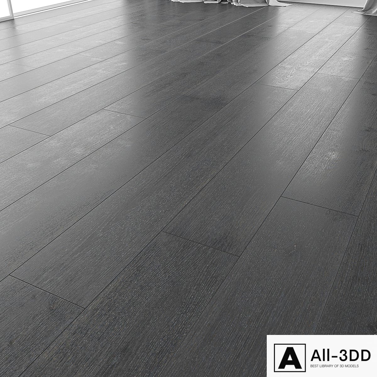 Wood floor Oak (Carbon Brushed) modern interior 3D model Wood floor Oak (Carbon Brushed)