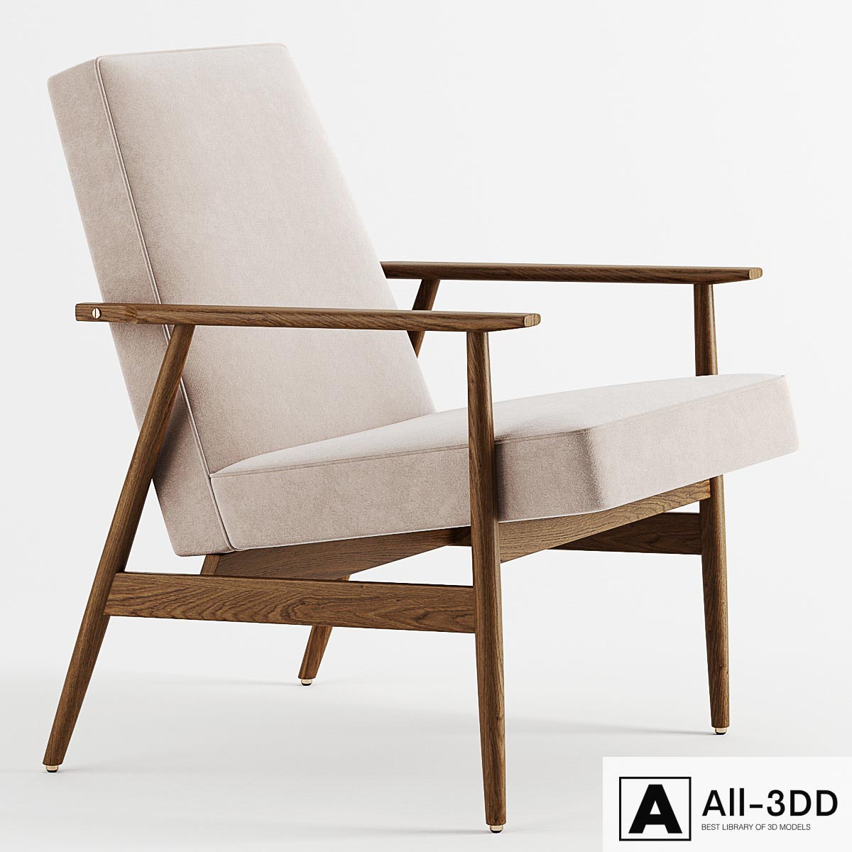 H. Lis Fox Easy Chair by Rose & Gray modern interior 3D model H. Lis Fox Easy Chair by Rose & Gray