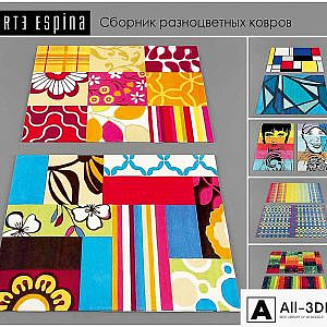 A collection of colored carpets-Arte Espina