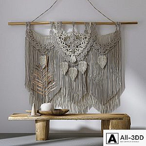 Decorative set with panels Macrame # 2