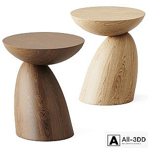 Wooden Parabel table by Eero Aarnio Originals