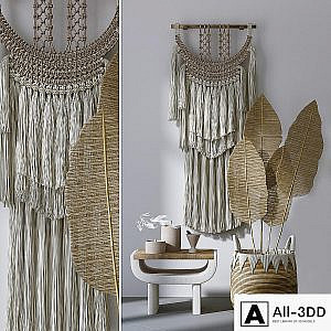 Decorative set with Wall Hanging Macrame # 4