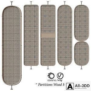 Partitions "Wood Rattan"