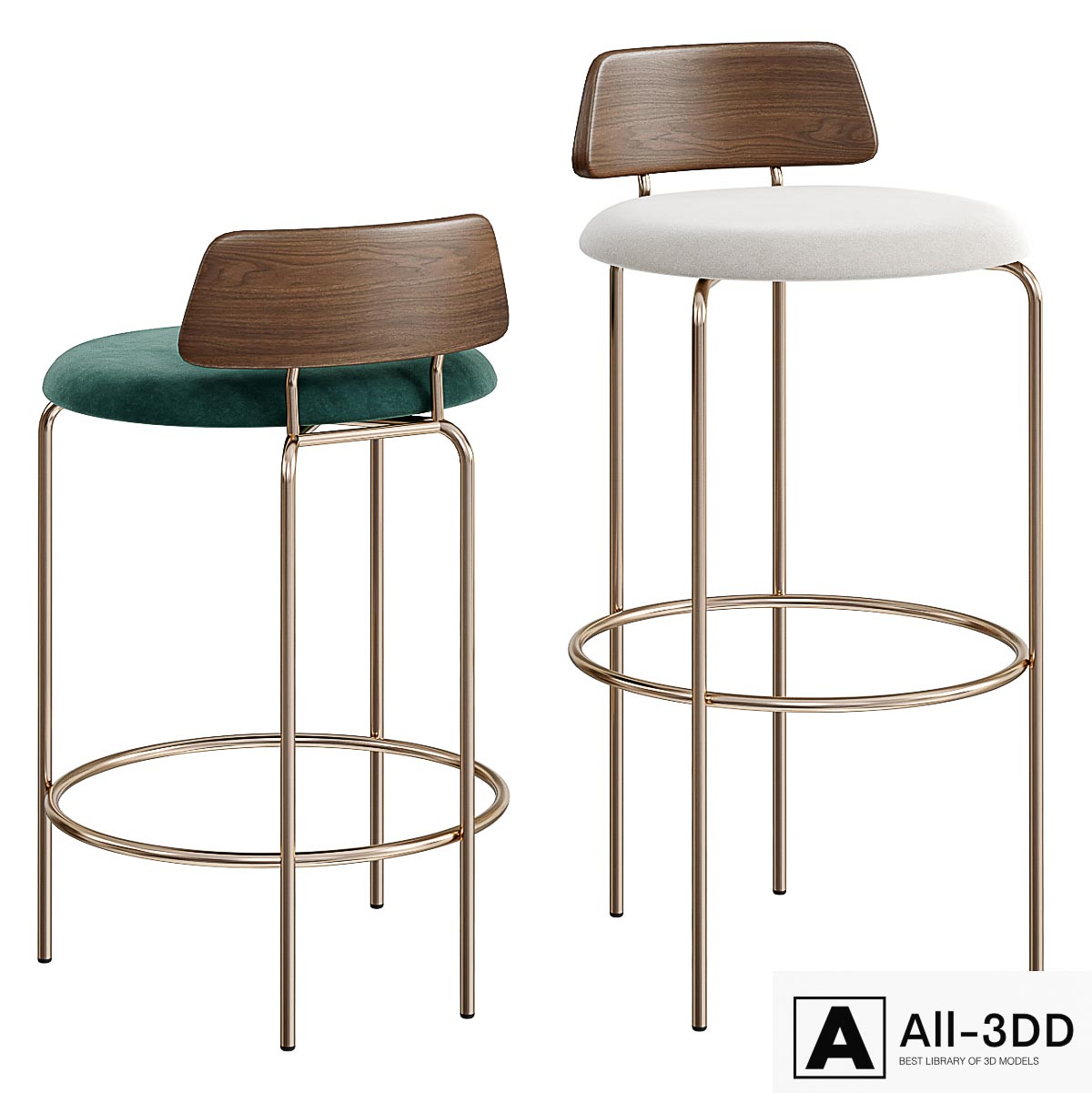 Aris chair modern interior 3D model Aris chair