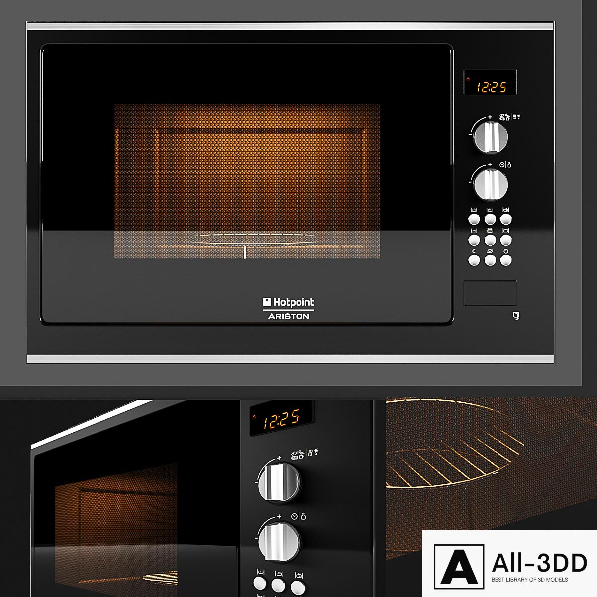 Hotpoint Ariston modern interior 3D model Hotpoint Ariston
