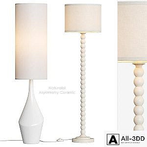 Naturalist Asymmetry Ceramic Floor Lamp West Elm