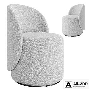 Round swivel chair NORDIC