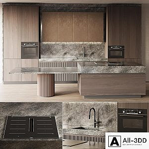 Modern style kitchen with island Kitchen 05