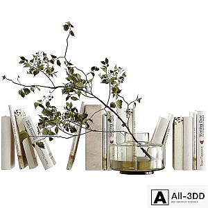 Decorative set with books