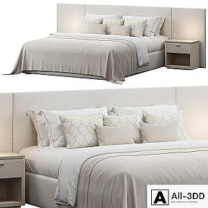 Wallpanels Headboard Bed