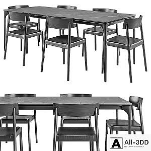 Silhouette table + Scandia chair