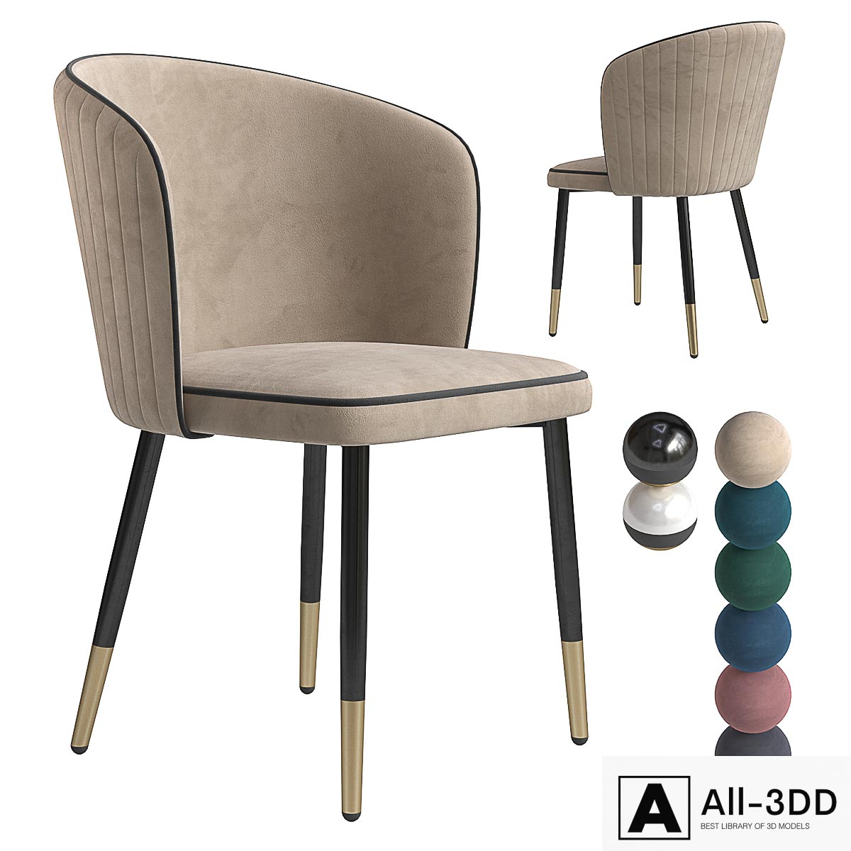 Milavio Onyx modern interior 3D model Milavio Onyx