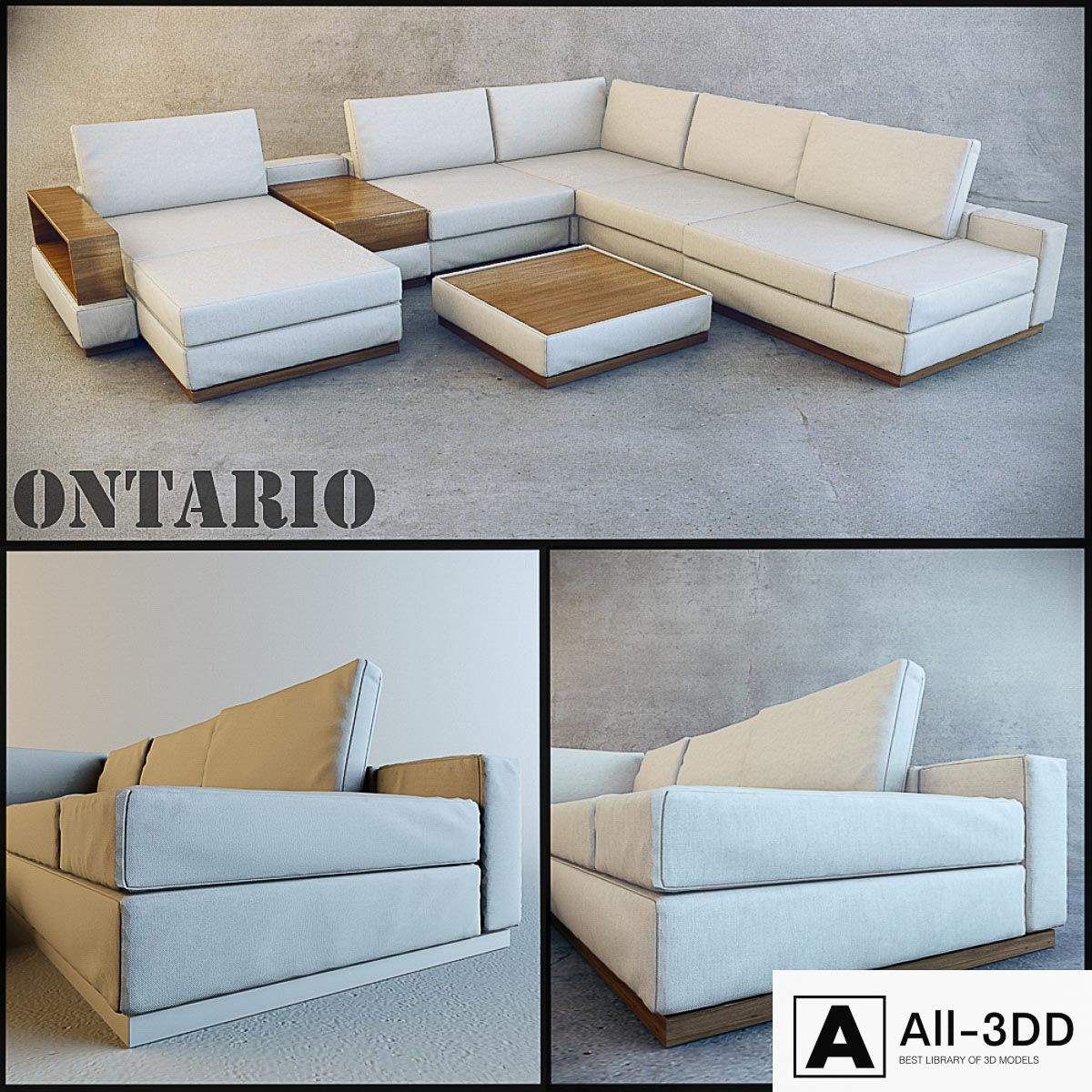 Ontario modern interior 3D model Ontario