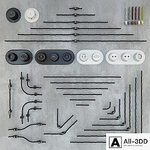 Designer wiring retro + sockets and switches