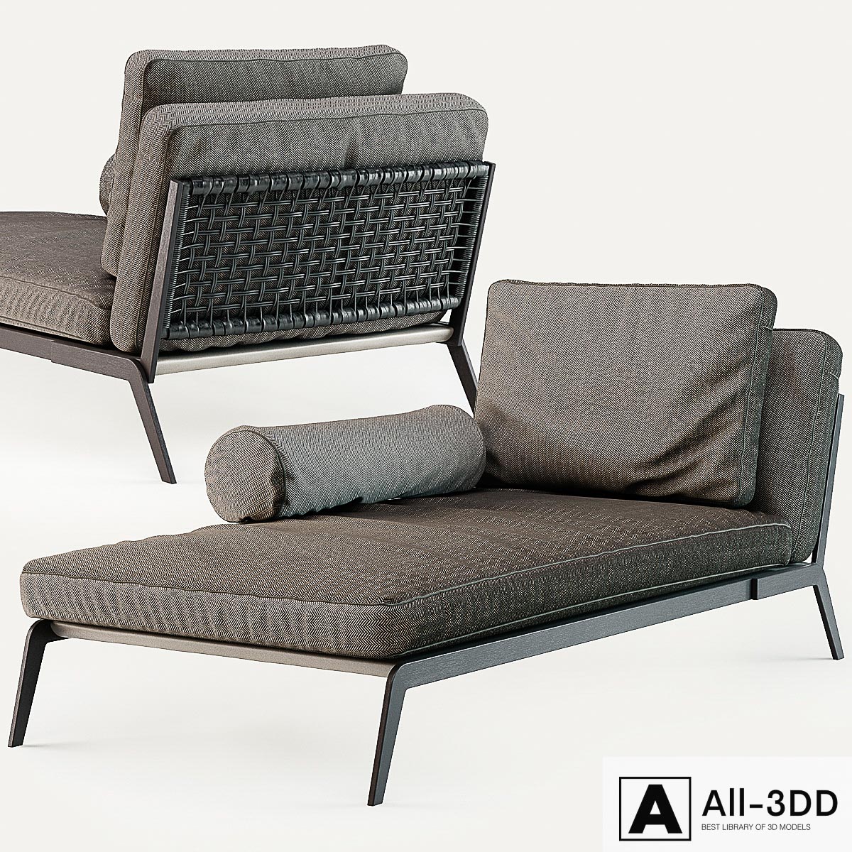 Camerich LA Arc Lounge Chair modern interior 3D model Camerich LA Arc Lounge Chair