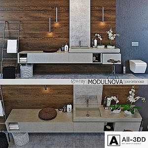 Set of bathroom furniture MODULNOVA
