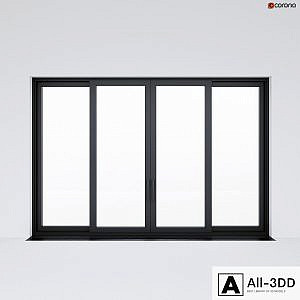Sliding aluminum window (door) 2