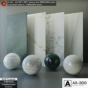 Marble slab & Seamless texture Set 05