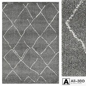 Carpet CarpetVista Shaggy Agadir - Gray / Off White CVD20128