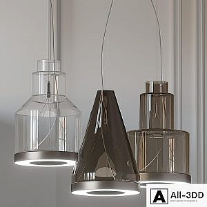 Vetreria Vistosi MEDEA SP2 Glass Pendant Light
