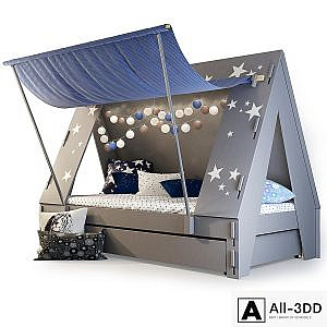 Children's bed tent / awning. TENTE by Mathy by Bols