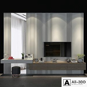 TV wall set 64