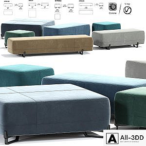New York Poliform Pouf Set