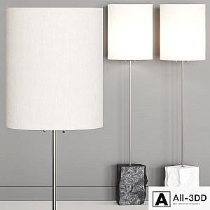 CB2 Raw Marble Floor Lamp