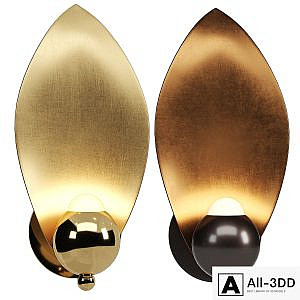Sconce LAVRA Wall Lamp Gold / Mocha