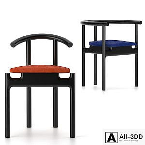 Unika Moblar Inge black / velvet Hans black / velvet Dining chair stool