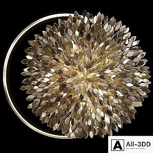 Wall sculpture Artetfloritude with lighting