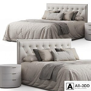 Alix Tufted Headboard Bed