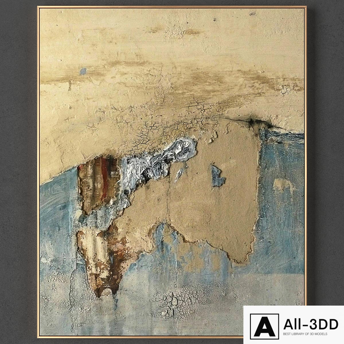 Painting 1167 modern interior 3D model Painting 1167