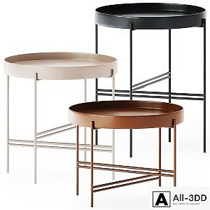 Metal Round Coffee Tables Tray by Potocco