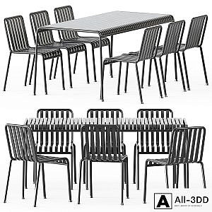 Palissade Table and Palissade Chair by Hay
