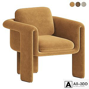 Floria velvet armchair