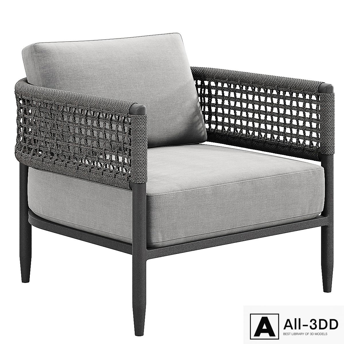 Verona Lounge Chair modern interior 3D model Verona Lounge Chair