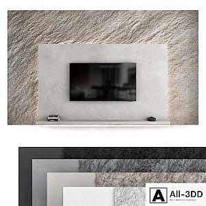 TV wall set 07