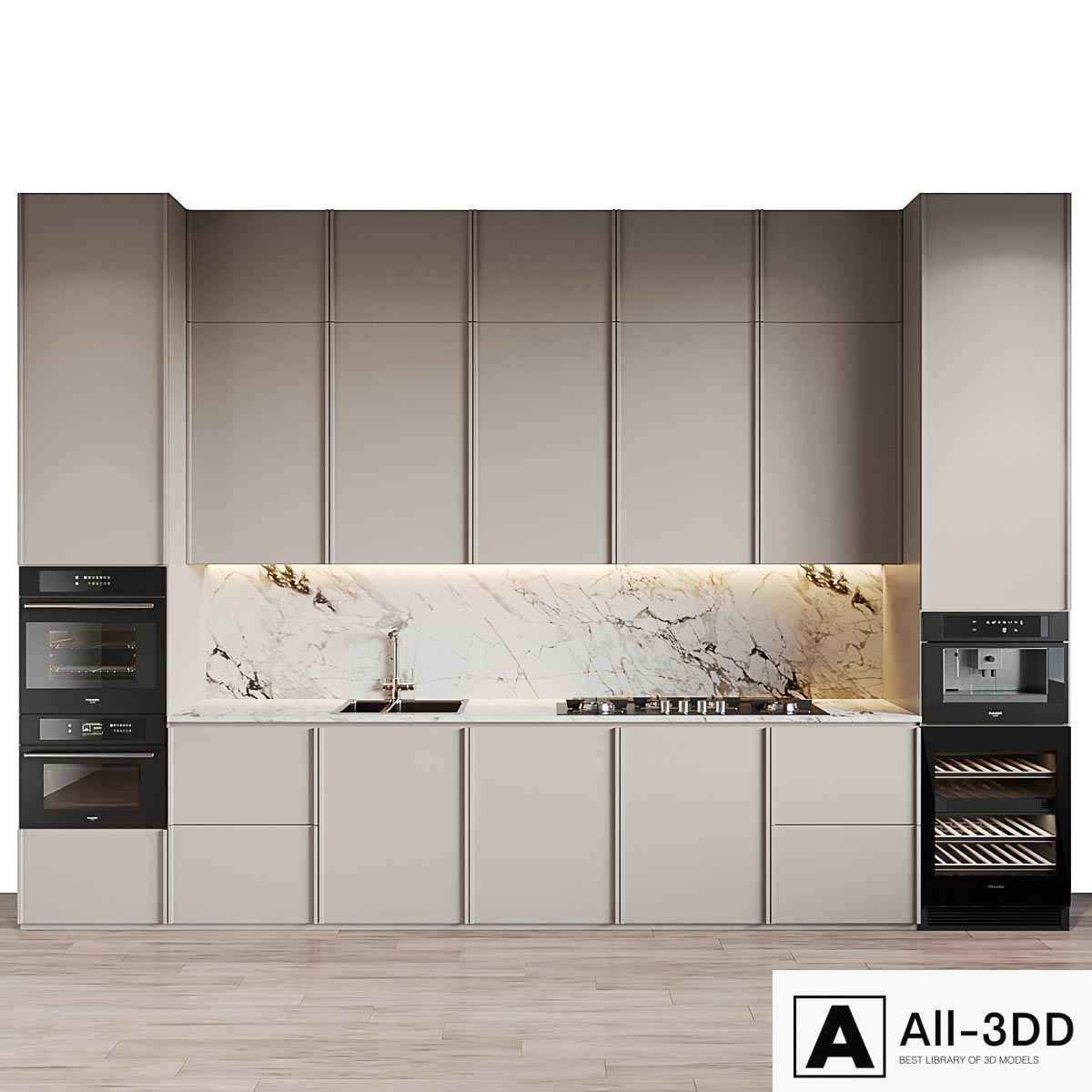 modern kitchen 47 modern interior 3D model modern kitchen 47