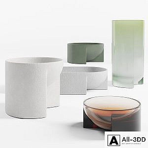 Set of handmade bowls