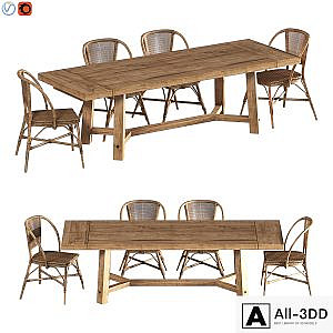 Rustic Farmhouse Dining Table
