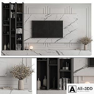 TV Wall Stone and Plaster - Set 58