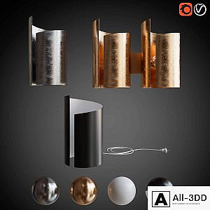 Set sconces and table lamp PITTORE