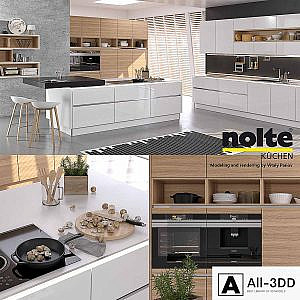 Kitchen NOLTE Nova Lack (vray GGX, corona PBR)